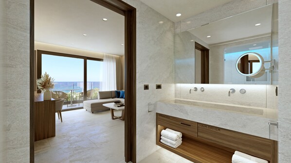 Bathtub, free toiletries, hair dryer, slippers