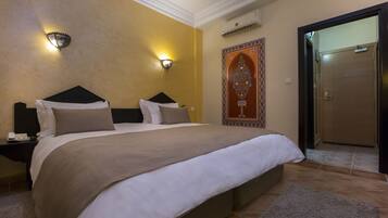 Standard Double Room, Pool View | Premium bedding, in-room safe, desk, blackout curtains