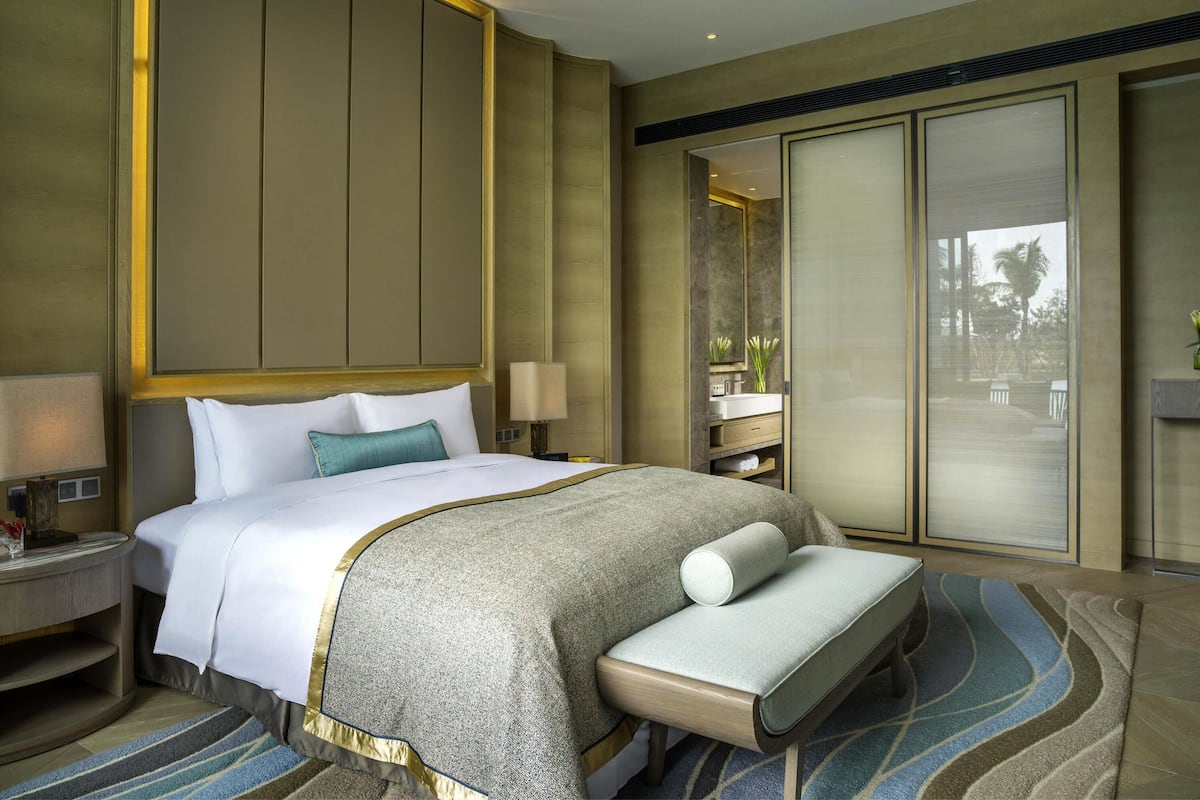 Ropa de cama de alta calidad y minibar