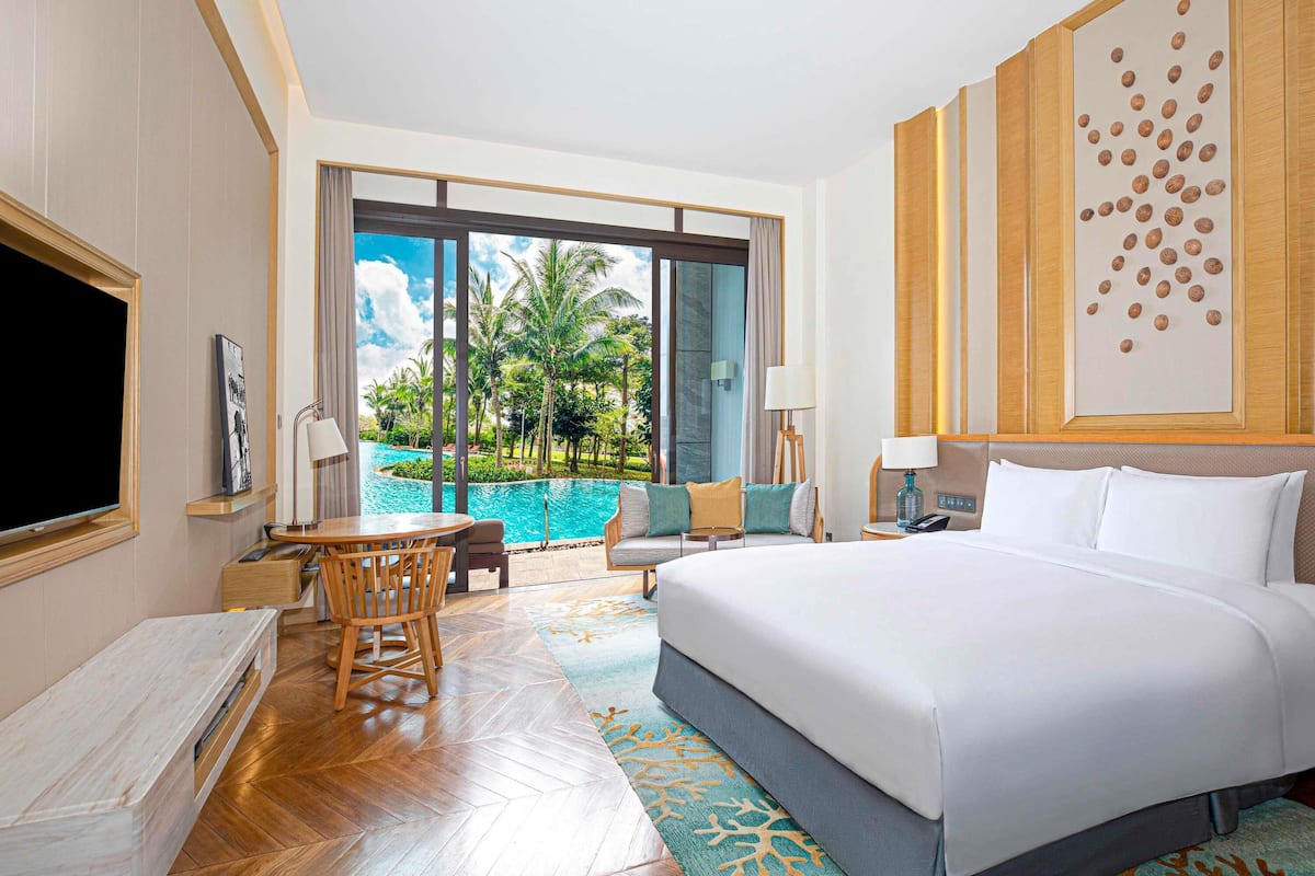 Luxury Room, 1 King Bed, Pool Access | 1 bedroom, premium bedding, minibar, in-room safe