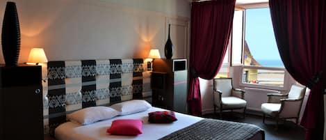 Superior Twin Room - Side Sea View | Individually decorated, individually furnished, desk, blackout drapes