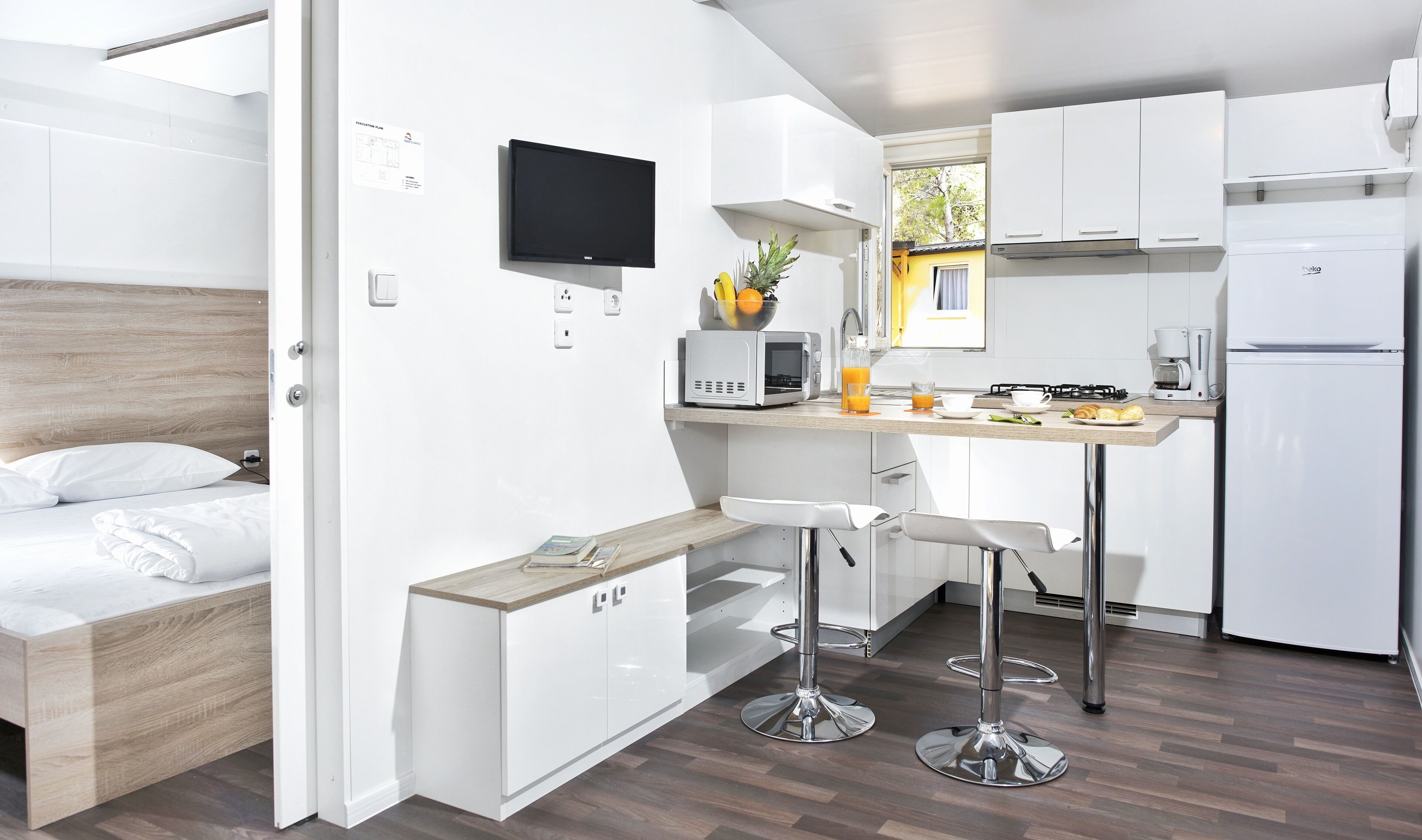 Superior Mobile Home, 2 Bedrooms | Living area | Flat-screen TV