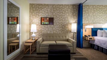 42-inch LCD TV with cable channels, TV, MP3 dock