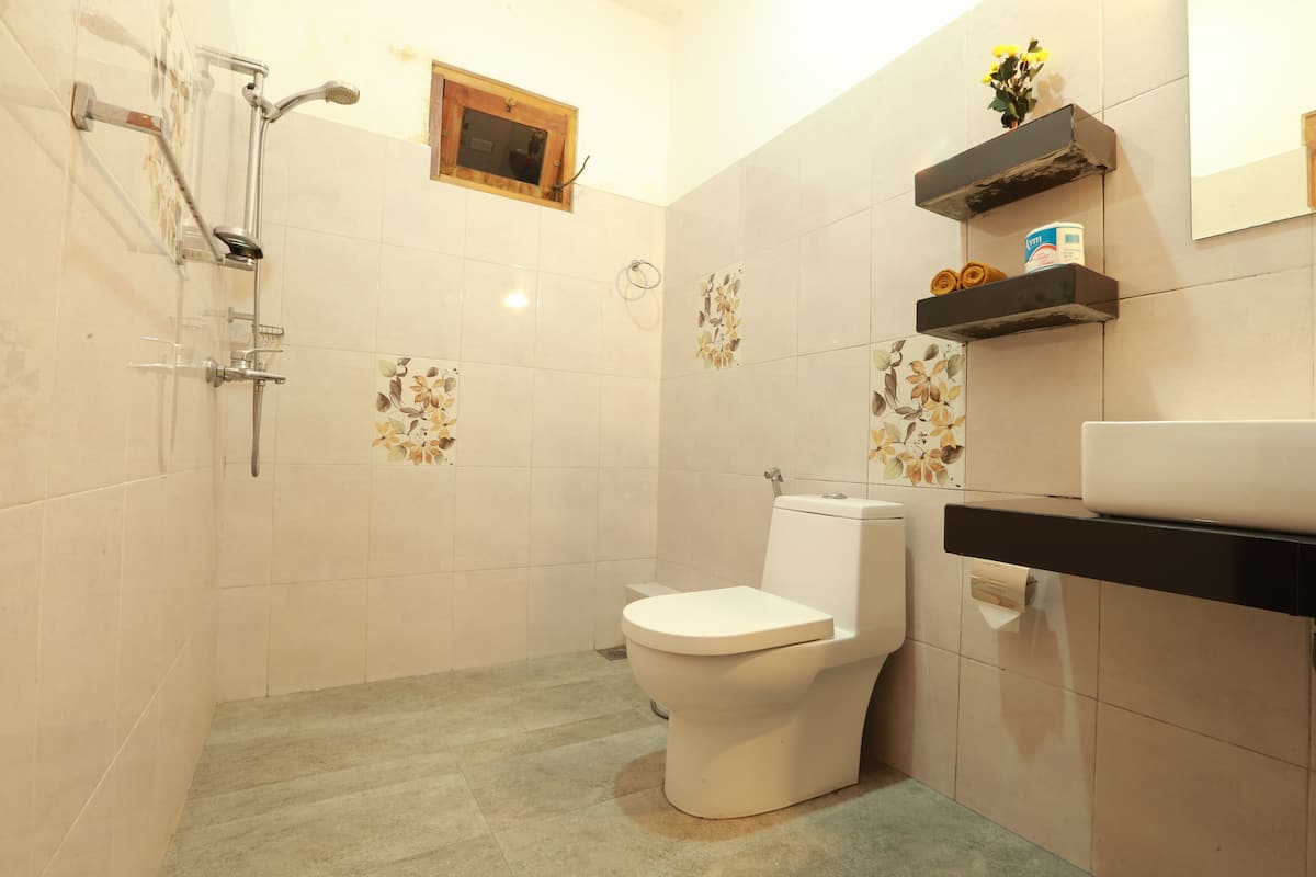 Doppia Deluxe, bagno privato | Bagno | Set di cortesia gratuito, bidet, asciugamani, sapone