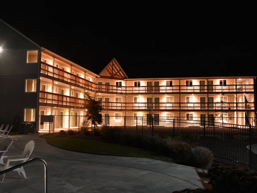 Front of property - evening/night