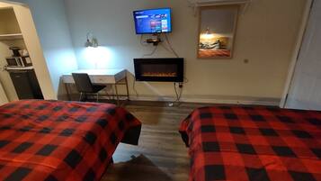 Standard Room, 2 Queen Beds, Non Smoking | Blackout drapes, free WiFi, bed sheets