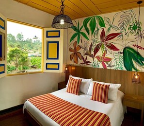 Double Room | Premium bedding, laptop workspace, free WiFi - Hostal Ciudad De Segorbe - Hostel (Salento)