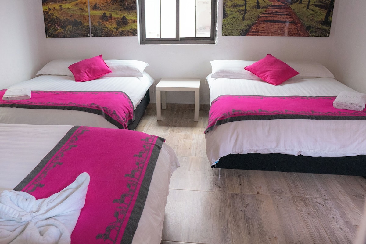 Quarto triplo standard, várias camas | Roupas de cama premium, espaço de trabalho para notebook