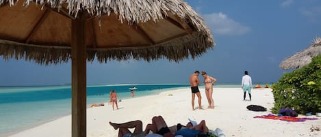 Vlak bij het strand