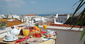 Superior Double Room, Balcony, Sea View | Outdoor dining