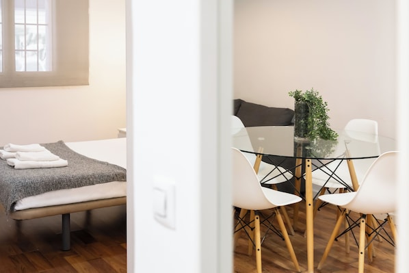 Apartment, 1 Bedroom | Living area | TV