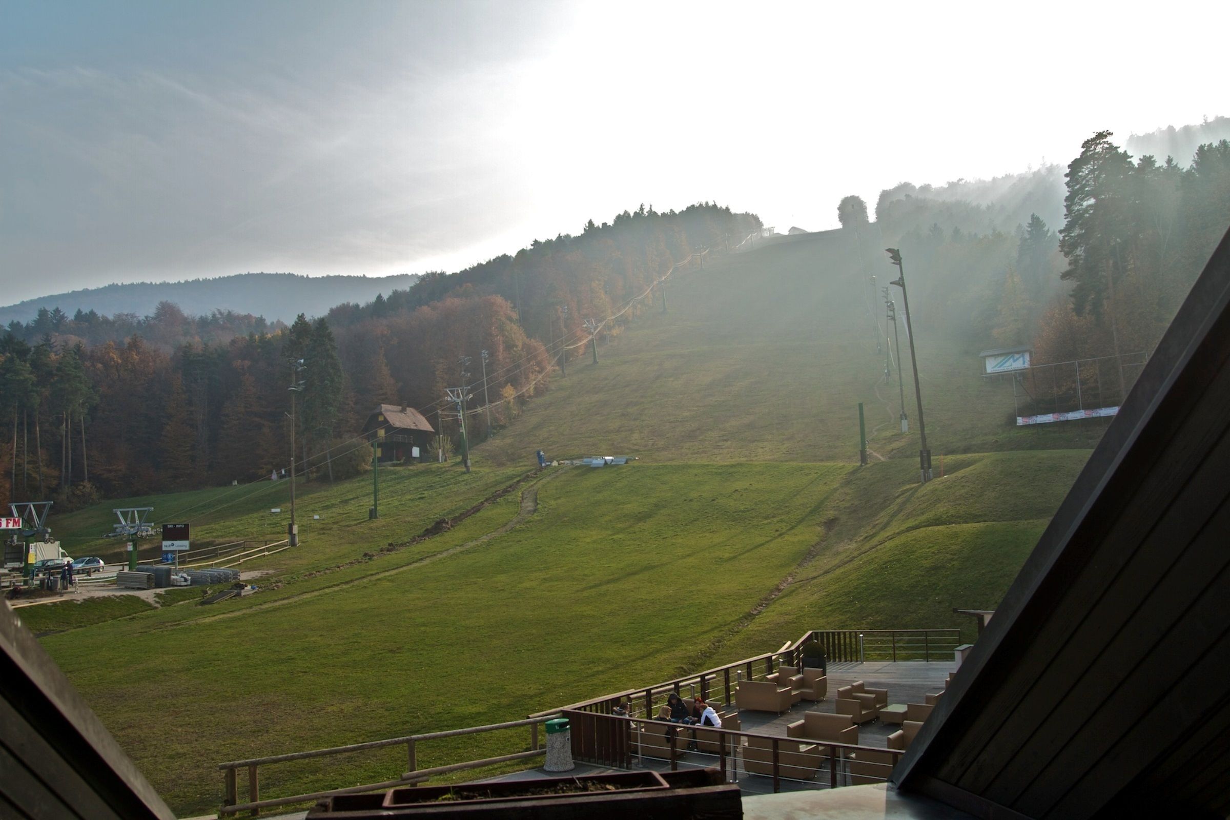 Blick von der Unterkunft