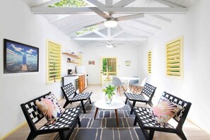 Two Bedroom Garden Villa | Premium bedding, pillowtop beds, in-room safe, iron/ironing board
