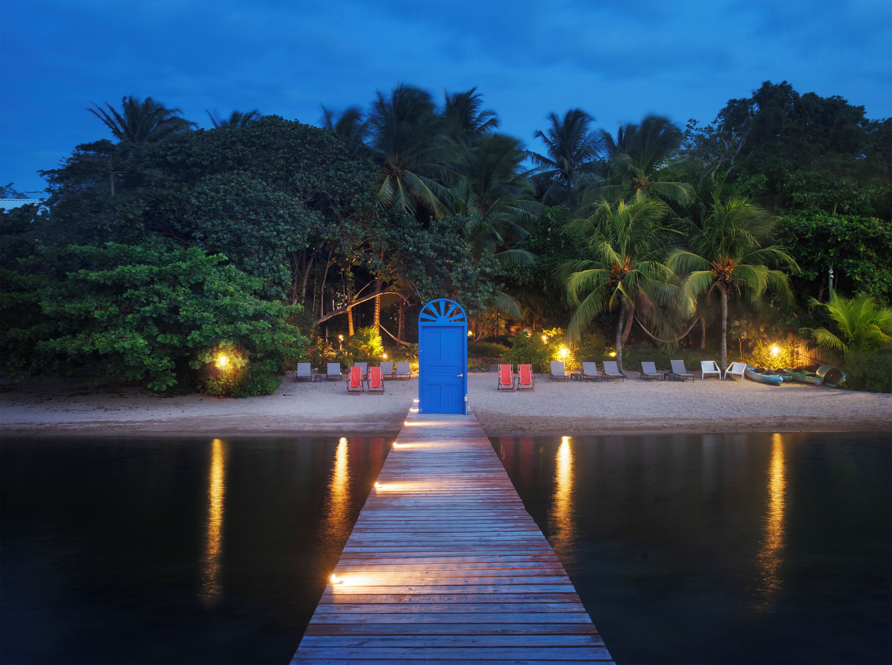 Front of property - evening/night