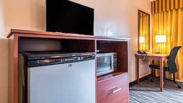 Blackout curtains, iron/ironing board, rollaway beds, free WiFi