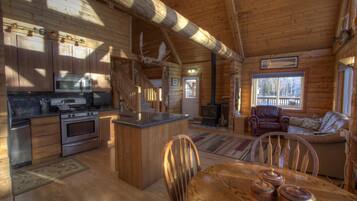 Main Log Home | In-room dining