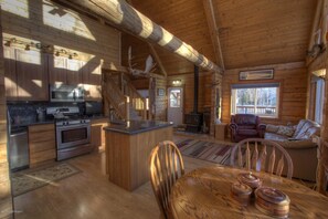 Main Log Home | In-room dining