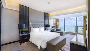 Premium bedding, down duvets, minibar, in-room safe