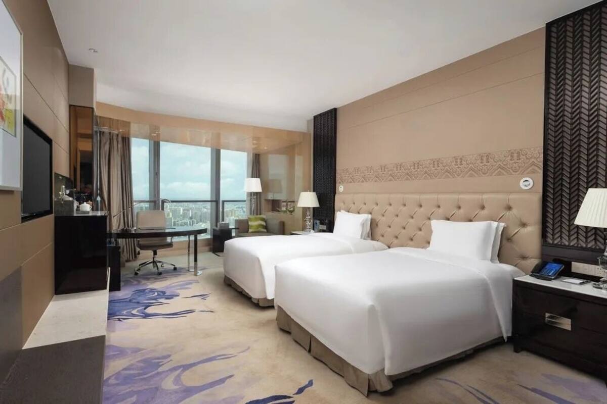 Ropa de cama de alta calidad, edredón y minibar