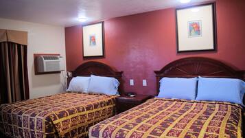 Standard Room, 2 Queen Beds | Blackout curtains, iron/ironing board, free WiFi, bed sheets
