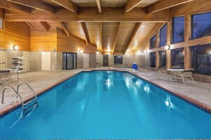 Indoor pool, open 6:00 AM to midnight, sun loungers