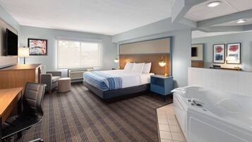Deluxe Room, 1 King Bed, Non Smoking (Second Floor) | Desk, soundproofing, iron/ironing board, cots/infant beds