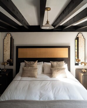 Habitación doble Deluxe | Sábanas de algodón egipcio, ropa de cama de alta calidad y edredón