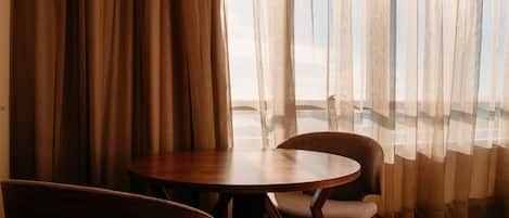 Minibar, in-room safe, desk, laptop workspace