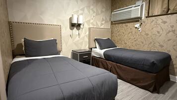 Standard Room, 2 Single Beds, Refrigerator | Premium bedding, memory-foam beds, in-room safe, desk