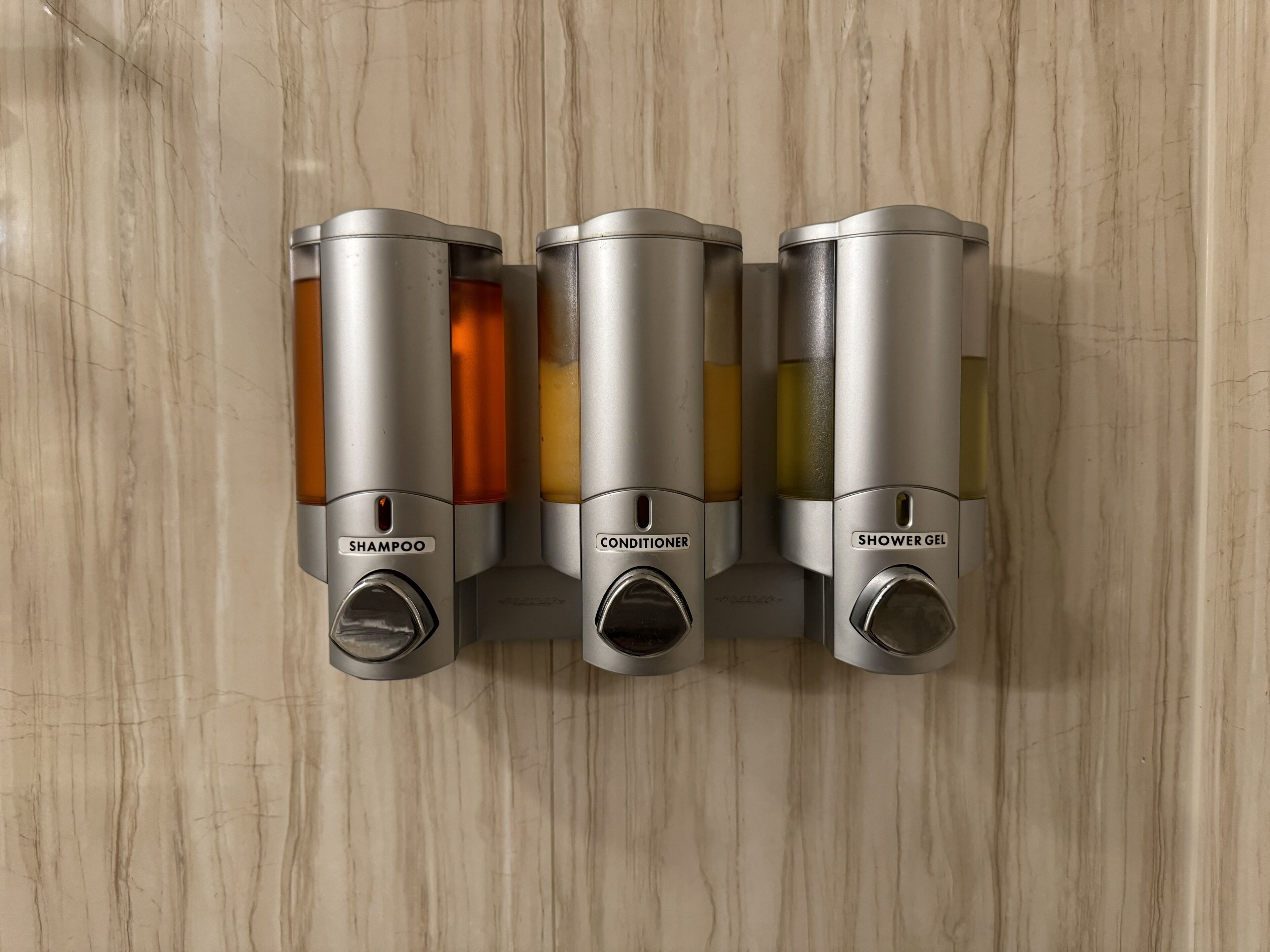 free toiletries, hair dryer, towels