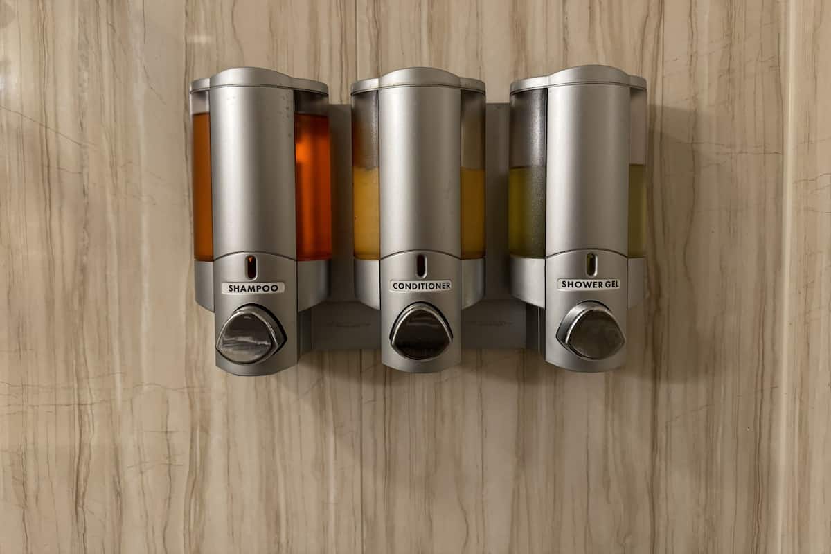 Free toiletries, hair dryer, towels