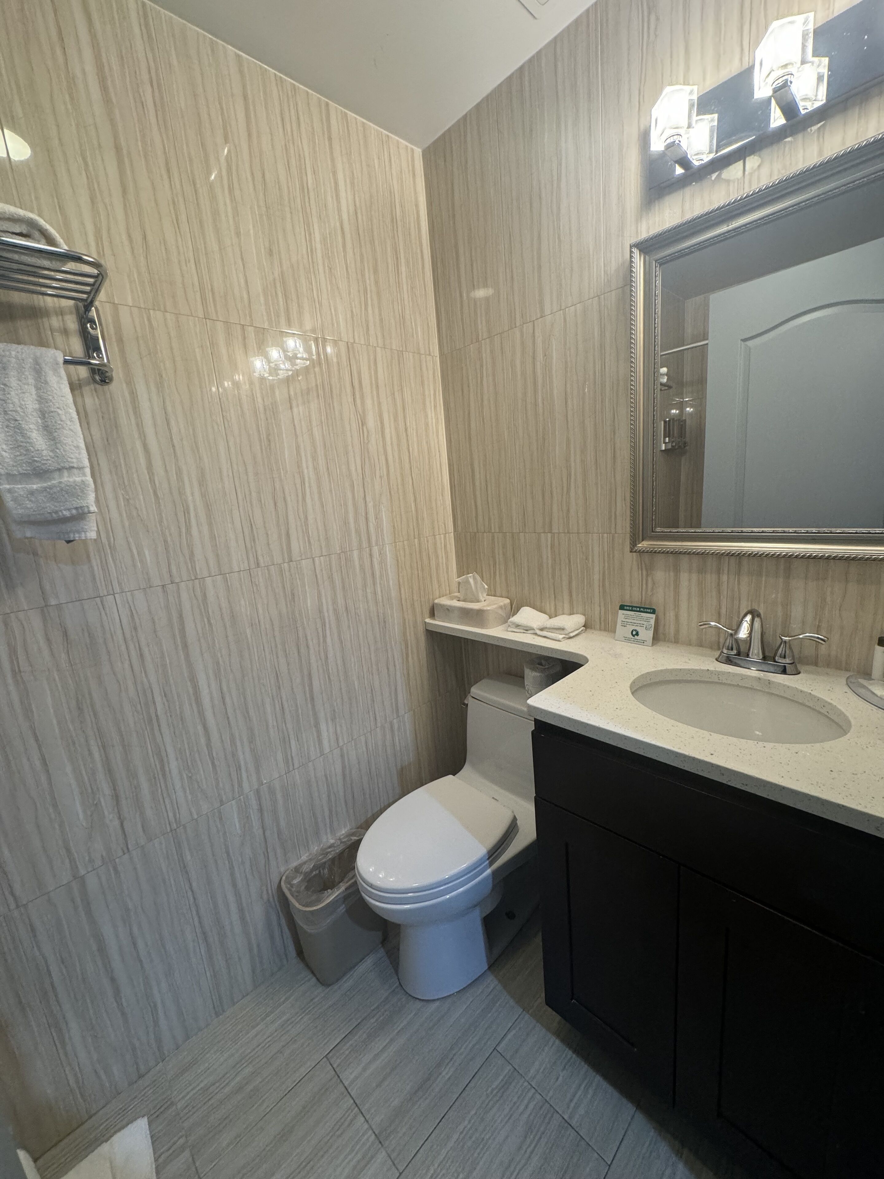 standard room, 1 single bed, non smoking, refrigerator | bathroom | free toiletries, hair dryer, towels