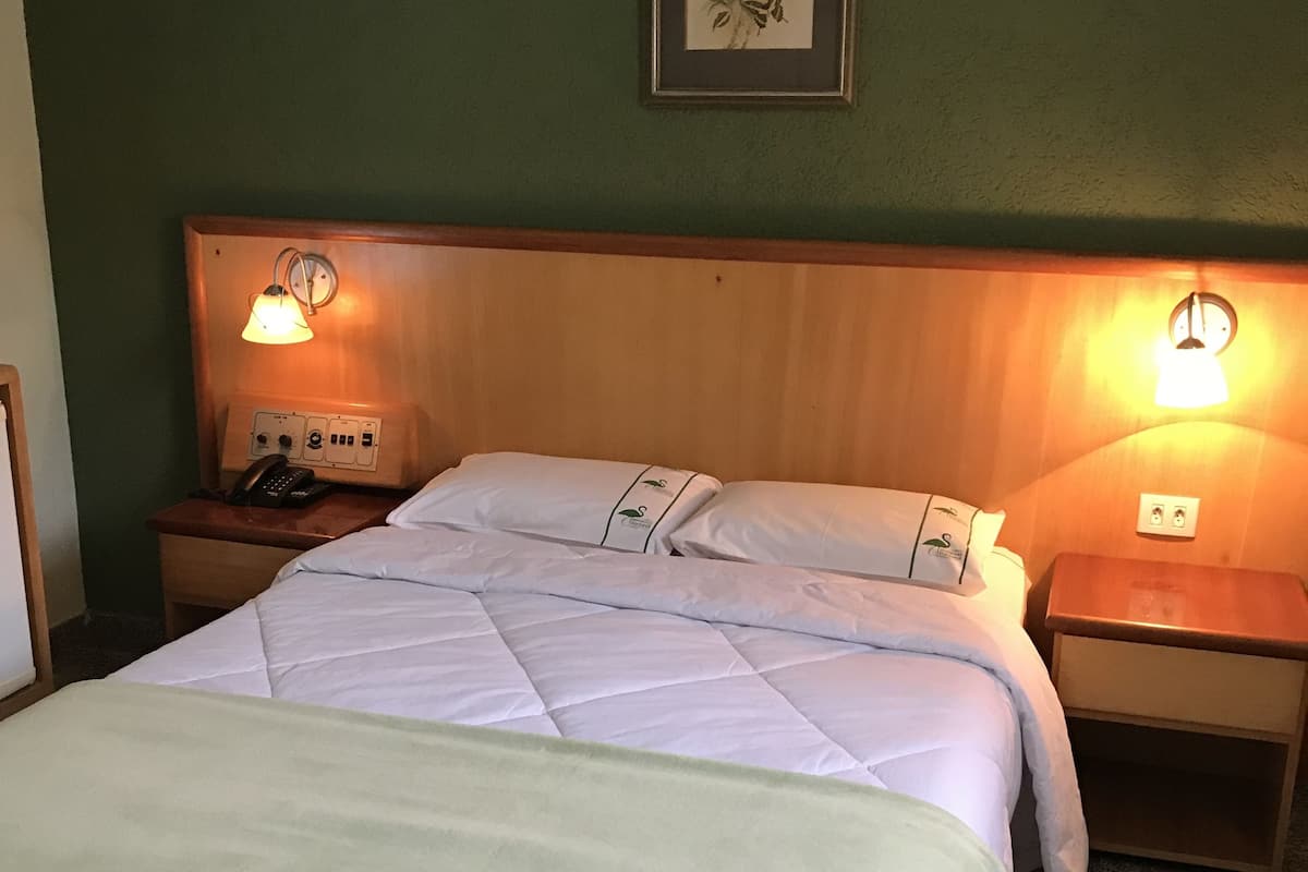 Doppia Standard | Minibar, una scrivania, tende oscuranti, ferro/asse da stiro