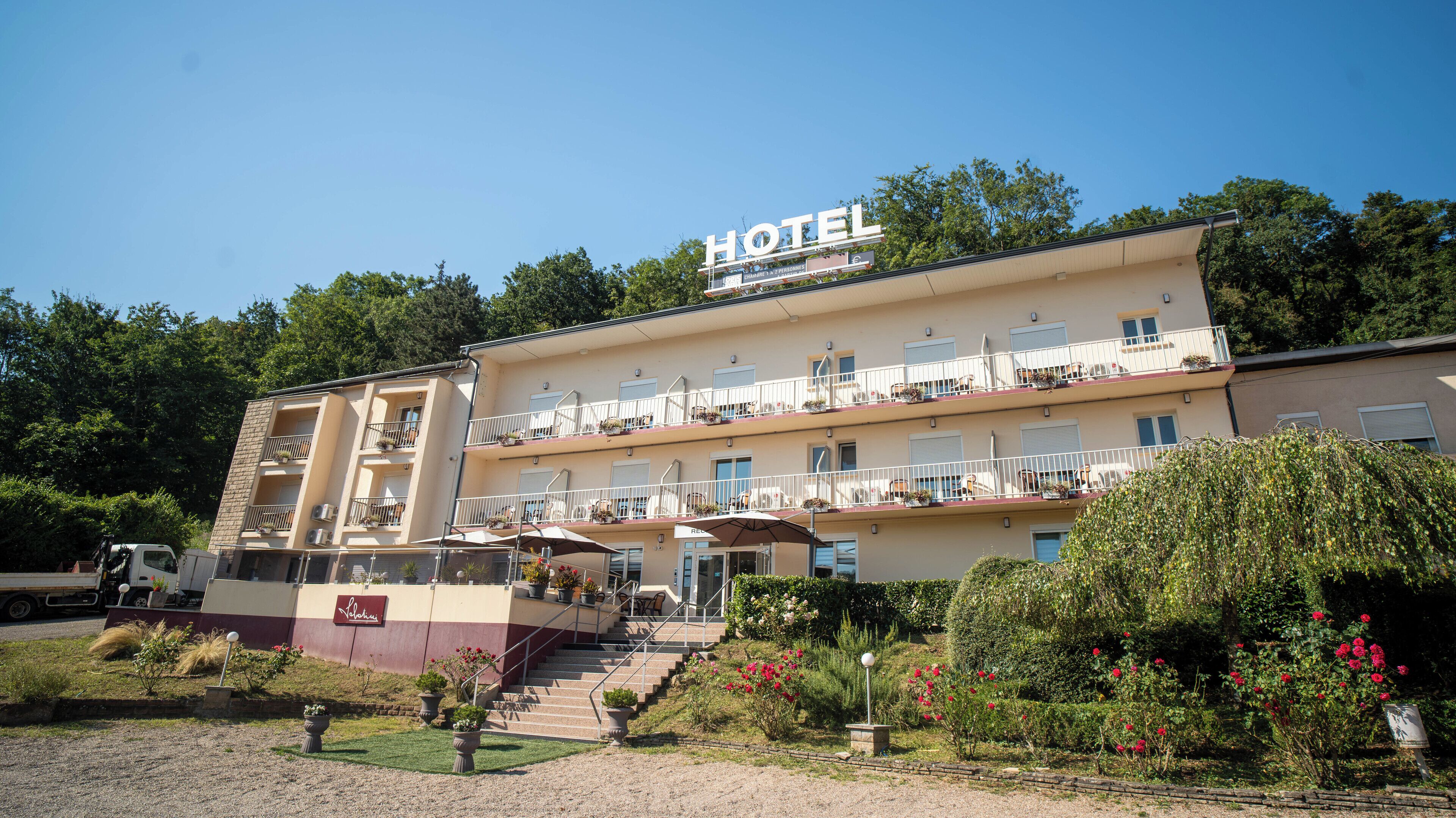 Voorkant van accommodatie