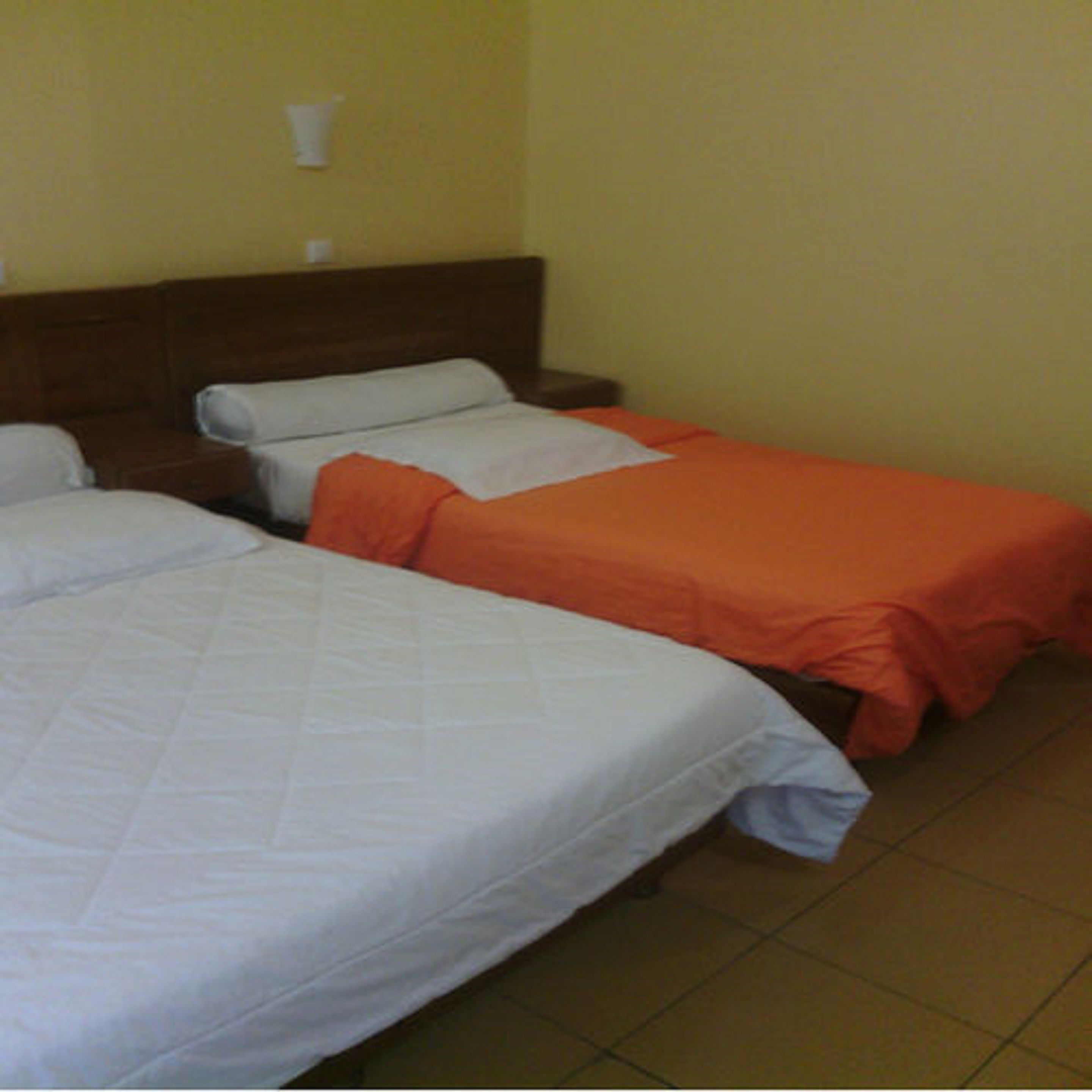 desk, blackout curtains, iron/ironing board