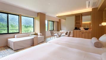 Deluxe Twin Room, Non Smoking, River View | Down comforters, in-room safe, desk, free WiFi