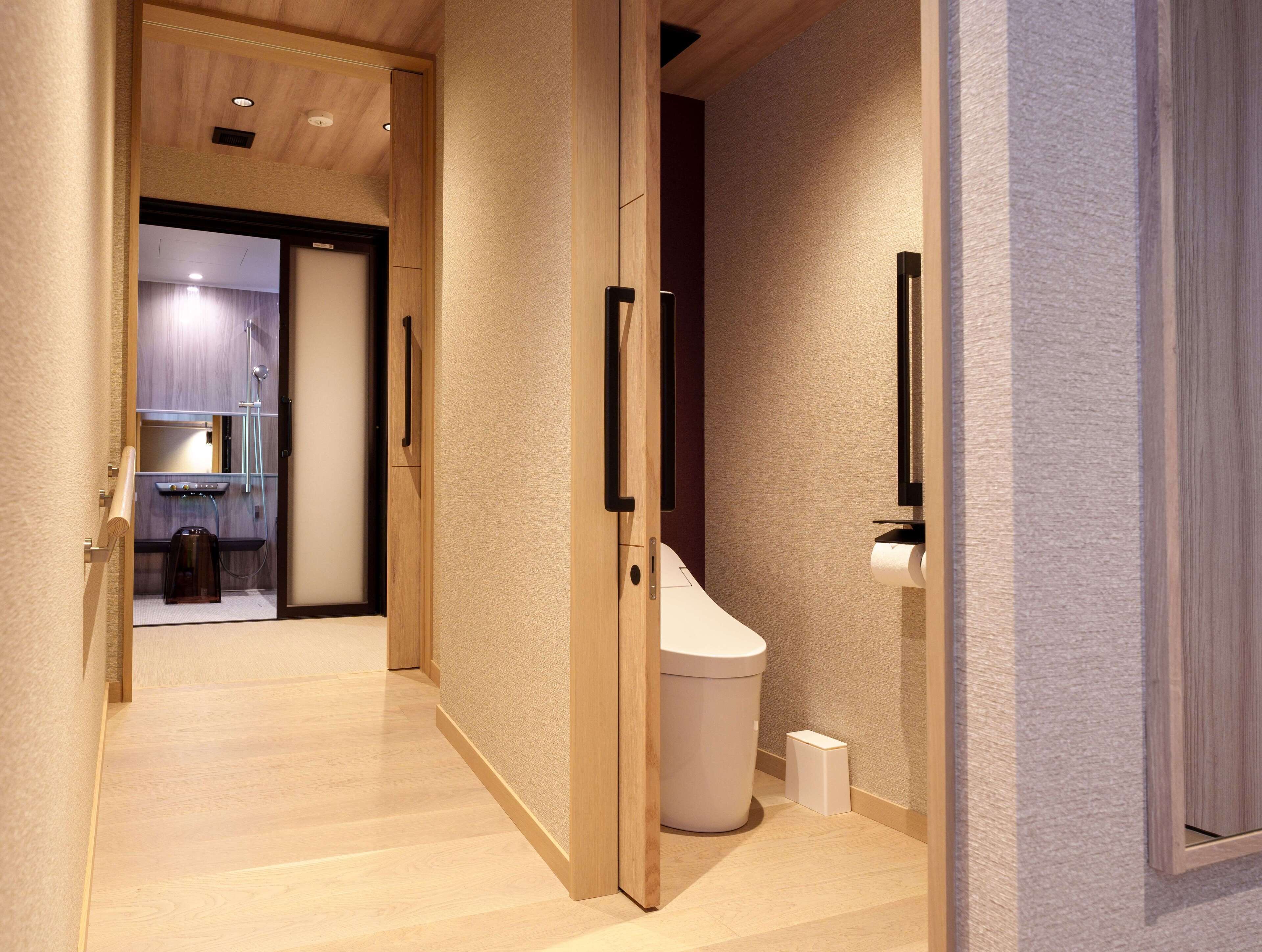 family quadruple room, non smoking, river view | bathroom | spring water bathtub, free toiletries, hair dryer, slippers