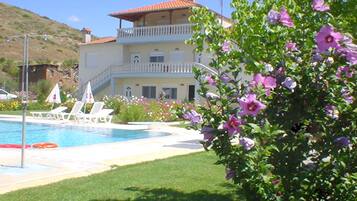 Kolam renang tertutup, kolam renang terbuka, payung kolam