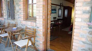 Deluxe Double Room, Fireplace | Terrace/patio