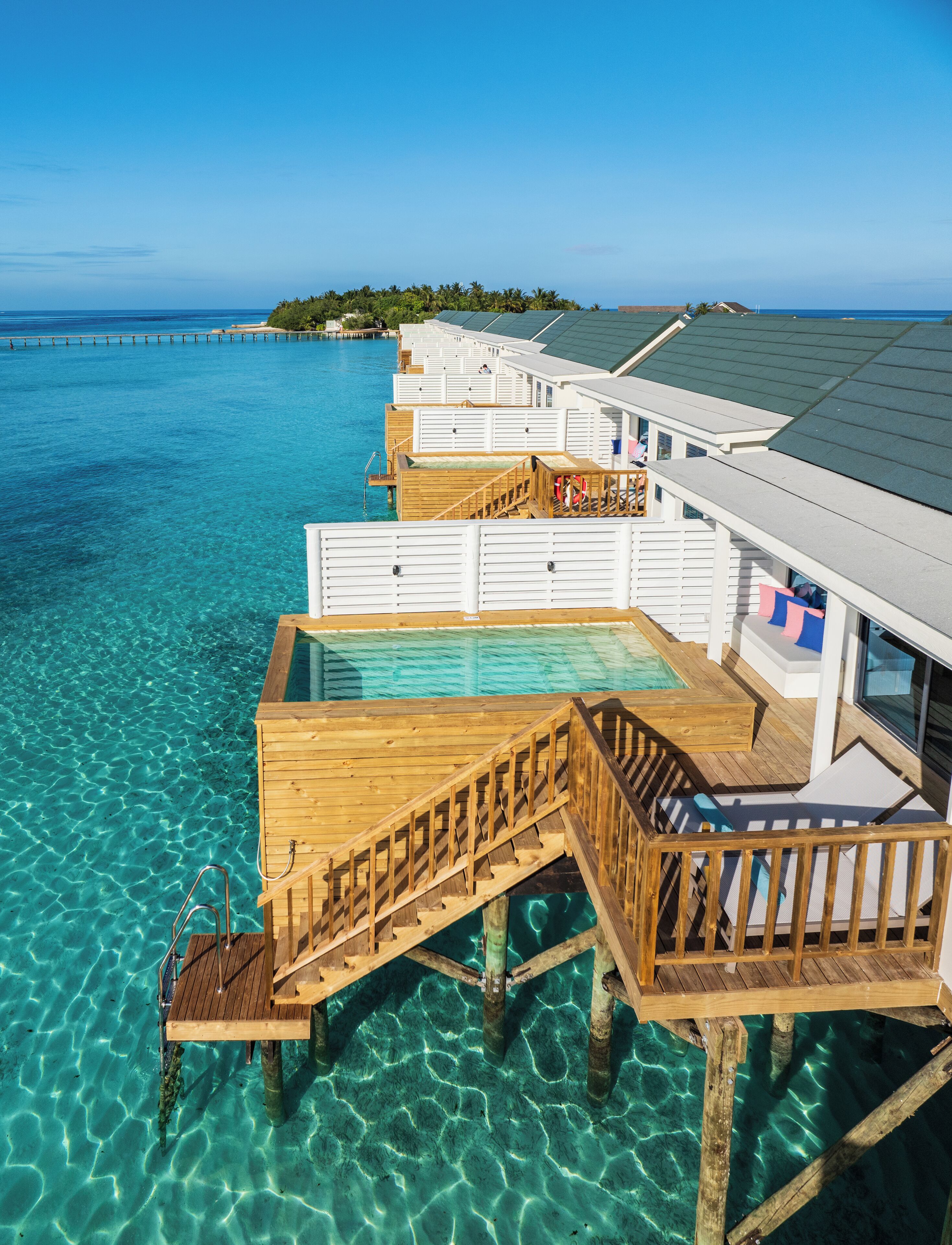 Sunrise Water Villa with Pool | Biancheria in cotone egiziano, biancheria da letto di alta qualità