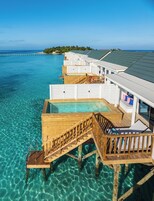 Sunrise Water Villa with Pool | Egyptian cotton sheets, premium bedding, Tempur-Pedic beds, free minibar