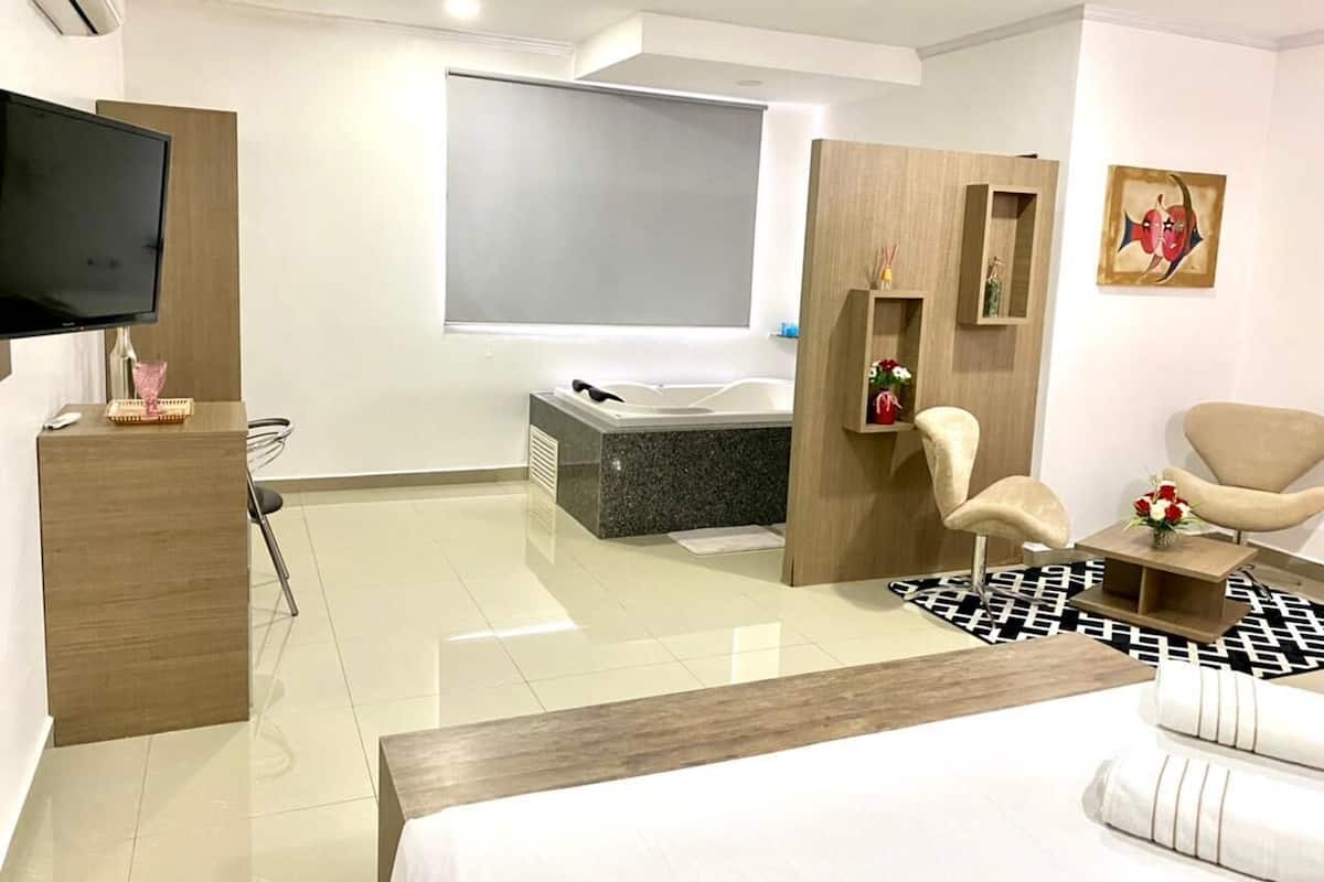 Minibar, individually furnished, desk, laptop workspace