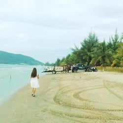 On the beach