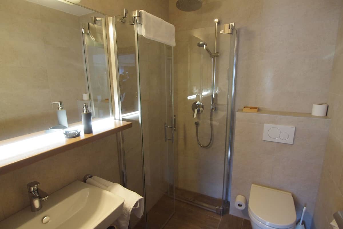 free toiletries, hair dryer, bathrobes, slippers