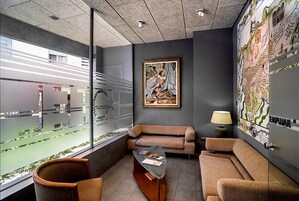 Sala de estar en el lobby