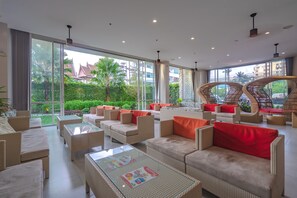 Sala de estar en el lobby