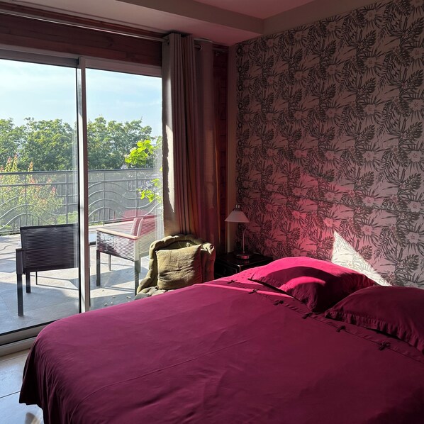 Panoramic Double or Twin Room, 2 Bedrooms, Terrace, City View | 1 bedroom, premium bedding, laptop workspace, free WiFi