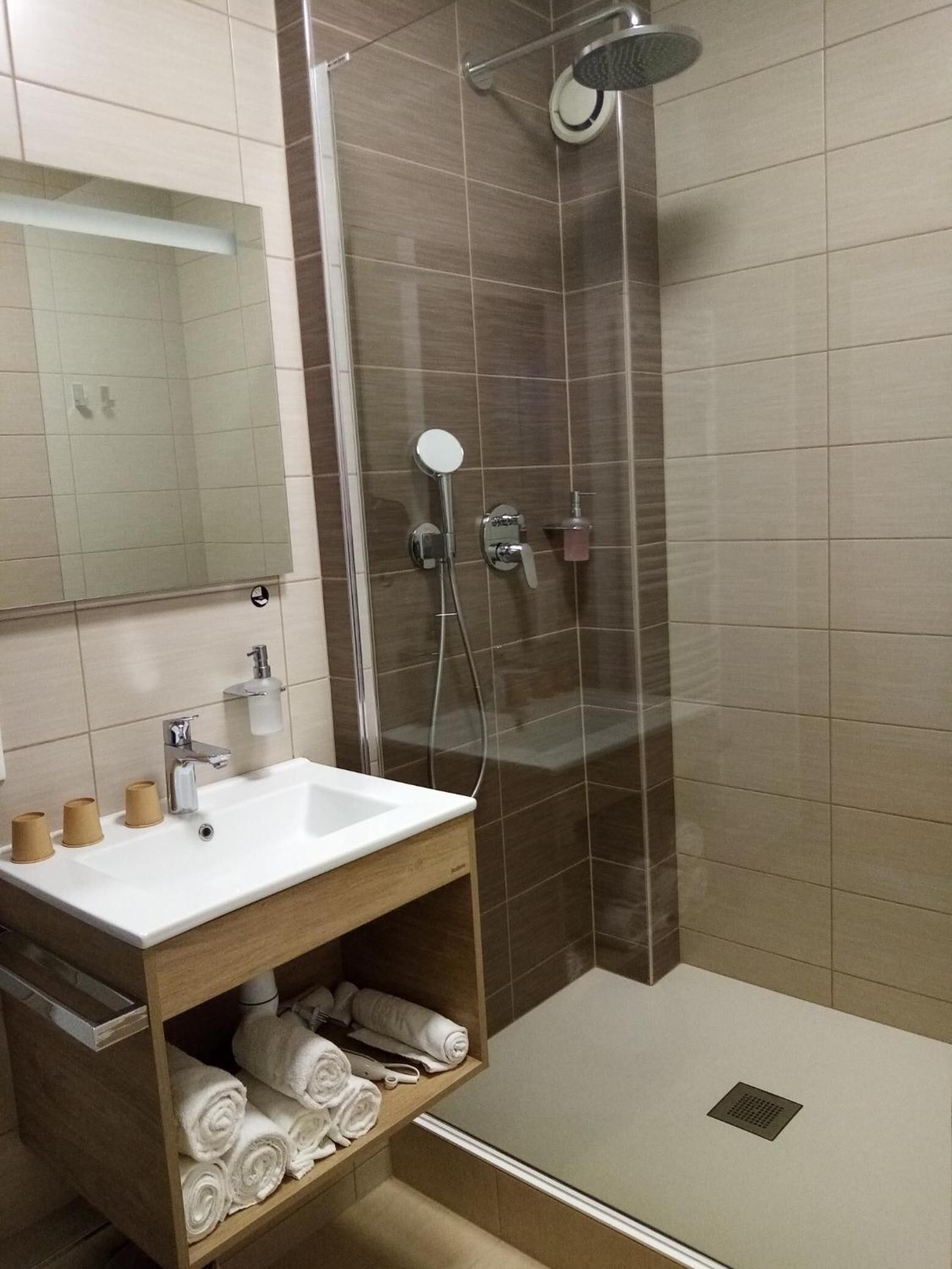 free toiletries, hair dryer, towels