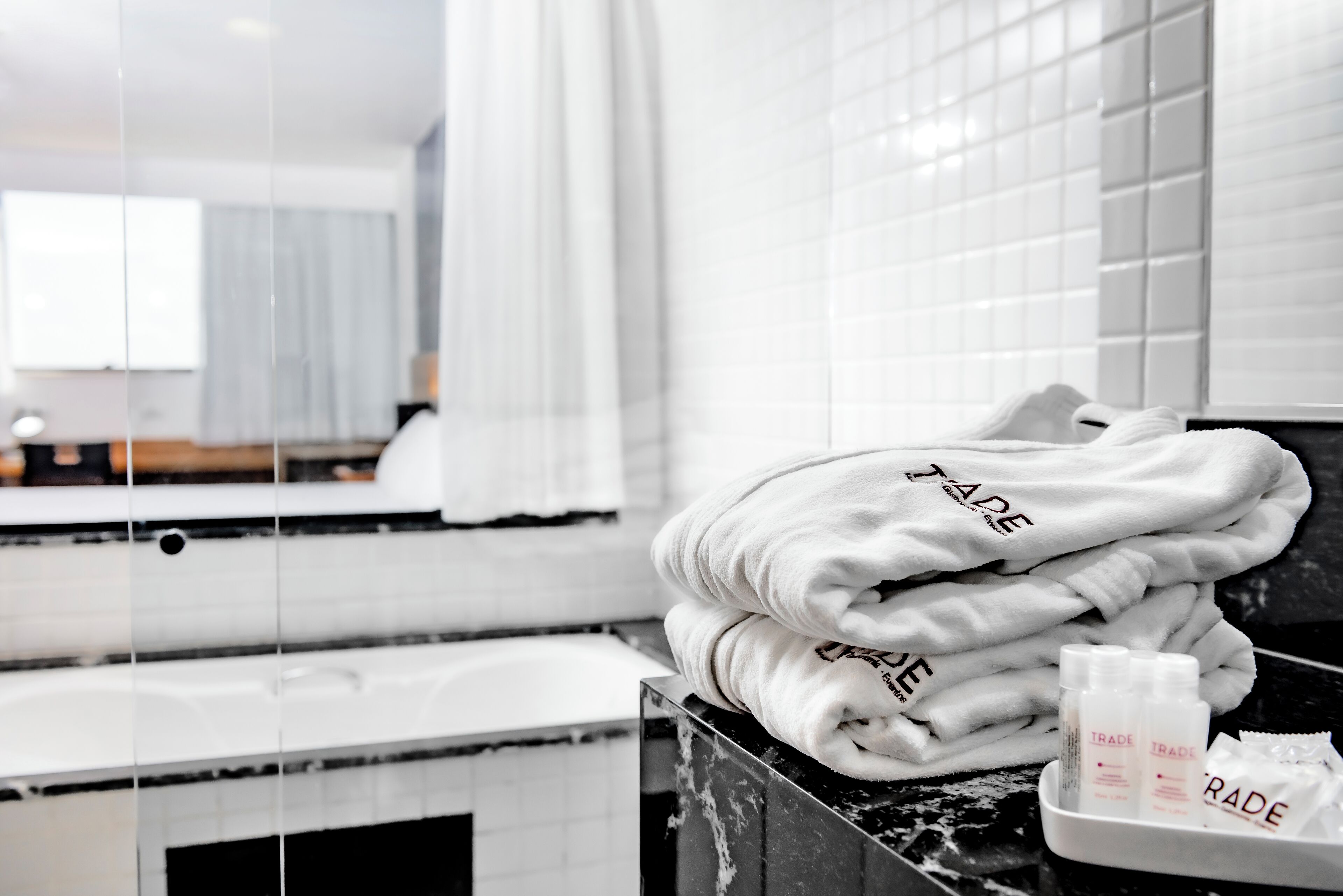 Master - Banheira com hidromassagem | Minibar, in-room safe, desk, blackout curtains