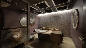 Couples treatment rooms, Turkish bath, body treatments, aromatherapy